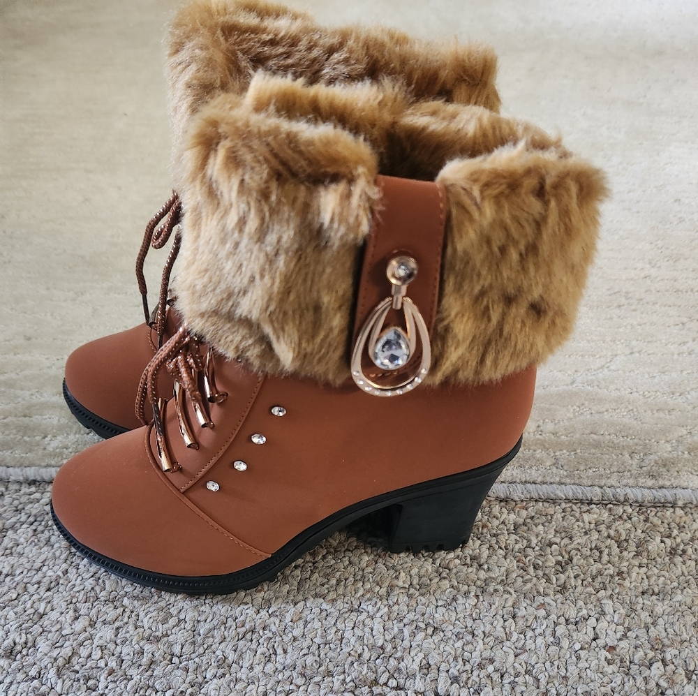 Womens Brown Leather Shoes